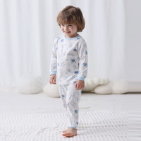丽婴房 春季男女童纯棉印花两粒扣家居服内衣套装