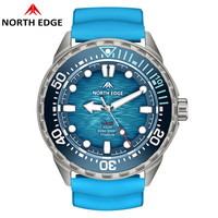 NORTH EDGE 钛合金壳 男士光动能潜水表 TRITON-TI 300米防水