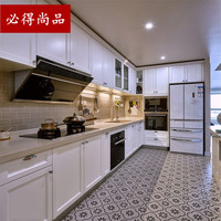 必得尚品 沈阳必得尚品整体橱柜定制简约现代厨房石英石台面ENF级全屋定制 三米套餐