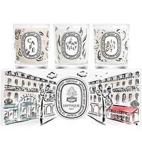 蒂普提克 迷你香氛蜡烛礼盒-咖啡+香缇奶油+饼干（限量版）