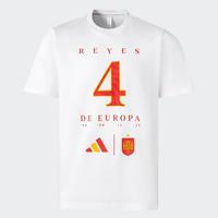 adidas 男子西班牙队欧洲杯舒适透气足球运动短袖T恤