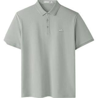  HLA/海澜之家 大码 男士短袖POLO衫 5XL 195/112A 211~220斤 绿灰M6