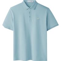 HLA/海澜之家 大码 男士短袖POLO衫 2XL 185/100A 165~180斤 蓝灰M7