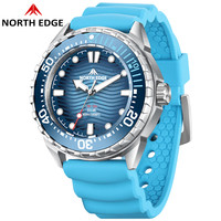 NORTH EDGE 太阳能手表光能驱动316不锈钢壳防水300米超长续航陶瓷表圈男士表