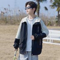 cocoon COCOTREE 休闲夹棉加厚连帽外套2025秋冬男大童百搭风衣初中生韩版上衣