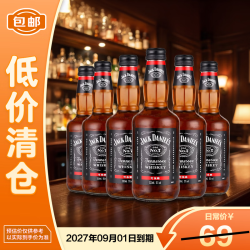 杰克丹尼 Jack Daniels）威士忌预调酒可乐味330ml*6瓶 聚会必备