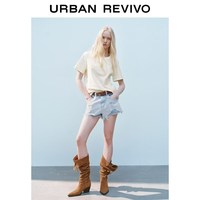URBAN REVIVO 刺绣图案 女士T恤