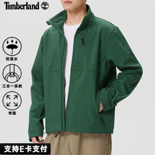Timberland 防风加绒保暖 男士冲锋衣 A6AU4A6X/墨绿色/修身 M 175