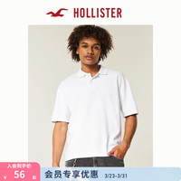 HOLLISTER 25夏季美式街头百搭短袖POLO衫T恤男装KI324-5455 白色 M (180/100A)