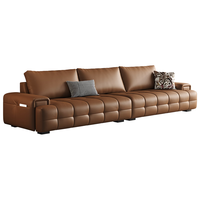  KUKA/顾家家居 羽毛填充头层牛皮 沙发 【至尊版|云柔亲肤皮|全皮】柔空白|小三人位|2.5M