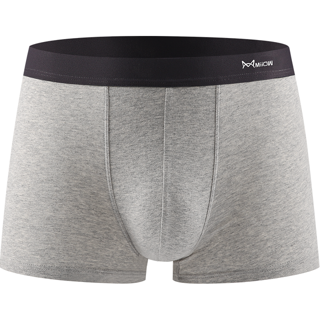 猫人 男士纯棉平角裤 石墨烯抗菌 3条装 2XL