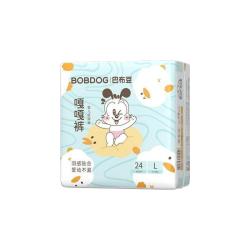 巴布豆 嘎嘎裤纸尿裤干爽防漏超薄透气S码婴儿尿不湿
