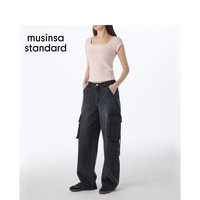 MUSINSA STANDARD 修身 女士短袖T恤