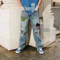 限尺码：Levi's 破洞宽松垂感直筒 男士牛仔裤