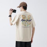 PNJ 男式宽松针织短袖T恤 春夏圆领打底衫