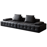 全友 加厚牛皮 真皮沙发