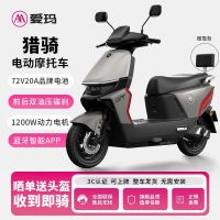 百亿补贴：爱玛 猎骑电动摩托车智能蓝牙APP大功率电动车高速前后碟刹长续航