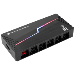 利民 支持12组PWM+ARGB风扇同步 风扇HUB+无线灯光遥控器
