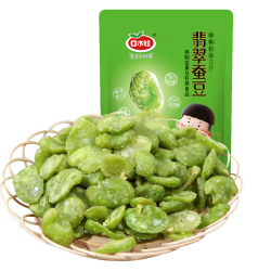 口水娃 芥末味 兰花豆 绿心蚕豆芥末味140g