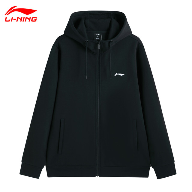 李宁 外套连帽开衫卫衣2026春秋季新款跑步休闲宽松时尚男女运动服