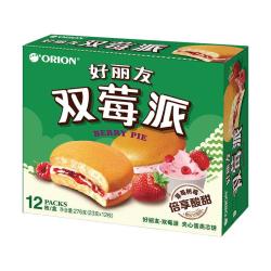 好丽友 0反式脂肪酸 双莓派 蛋糕 276g 12枚