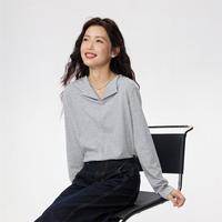 GIORDANO/佐丹奴 舒适柔软 女士针织长袖T恤