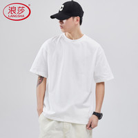 浪莎 快有货了100％棉+日系重磅短袖T恤自营店