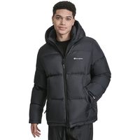 冠军 男士加厚连帽外衣 防风防水保暖 经典版型 秋冬季户外夹克外套 黑色 X-Large