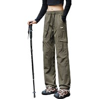  JEEP SPIRIT 防风防水 女士工装裤 【自营-高品质】黑色 L【105-125斤】