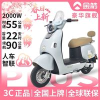 百亿补贴：金箭 灵光 旗舰版 女士电动摩托车 60V22Ah