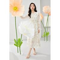 梵希蔓 春秋款优雅气质系带蝴蝶结裙子