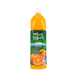 乐天 韩国济州岛原装大瓶进口柑橘汁饮料1500ml