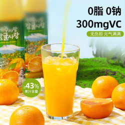 乐天 韩国济州岛原装大瓶进口柑橘汁饮料 1500ml