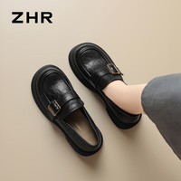  ZHR/则则 厚底增高 女士乐福鞋