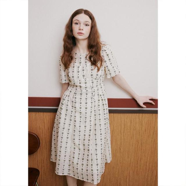 诗篇 女士波点提花连衣裙