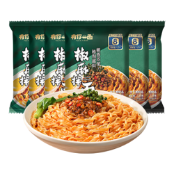 有你一面 椒麻拌面 非油炸手工日晒面 速食面条 夜宵方便面 135g*6连包