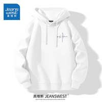  JEANSWEST/真维斯 简约 男士卫衣 口袋 【带口袋】杏色(自由意志胸标) XL