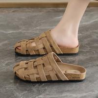 西遇 时尚外穿拖鞋女士舒适半拖鞋女夏季新款勃肯凉拖鞋女