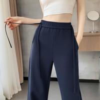 班尼路 窄版香蕉运动裤女高腰阔腿显瘦时尚百搭直筒休闲裤
