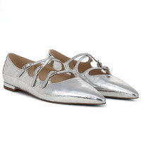 Sam Edelman Cass 银色尖头玛丽珍平底鞋 36/37码
