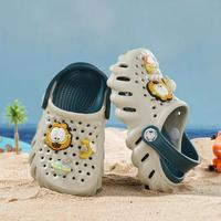 加菲猫 儿童拖鞋夏男童室内居家洞洞鞋女童男孩透气沙滩舒适中大童凉鞋
