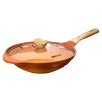  AMERCOOK 不粘 复古陶土平底炒锅