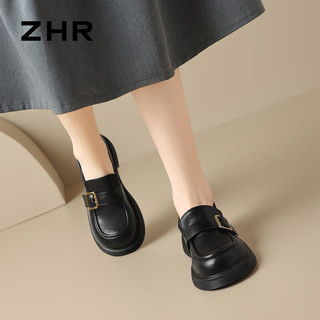  ZHR/则则 厚底增高 女士乐福鞋