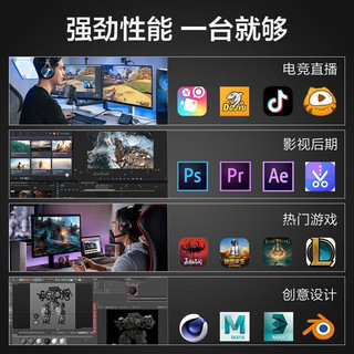  GALAX/影驰 AI绘图视频渲染 台式机电脑主机整机