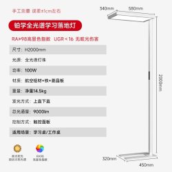 朗德万斯 铂学 Air 标准款 学习落地灯 100W 白色