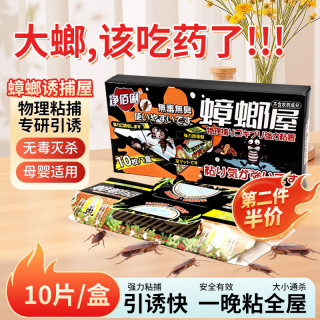 净佰俐 蟑螂屋 家用无毒灭蟑螂 10片装