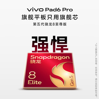 vivo Pad6 Pro 13.2英寸 平板电脑（第五代骁龙8 至尊版、12GB、256GB、WiFi版、自在灰）
