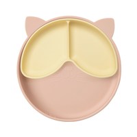 Qlittle 宝宝餐盘 自主进食硅胶吸盘 可拆卸 易清洗 无异味