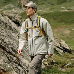 361° 武霞客 男士防水立硬壳冲锋衣户外登山服