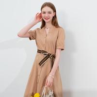 La·go·go 优雅商务风 女士复古风A字裙